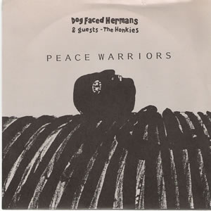 Dog Faced Hermans / Jonestown - Split RED VINYL 7 Inch vinyl on Compulsiv Records 1991